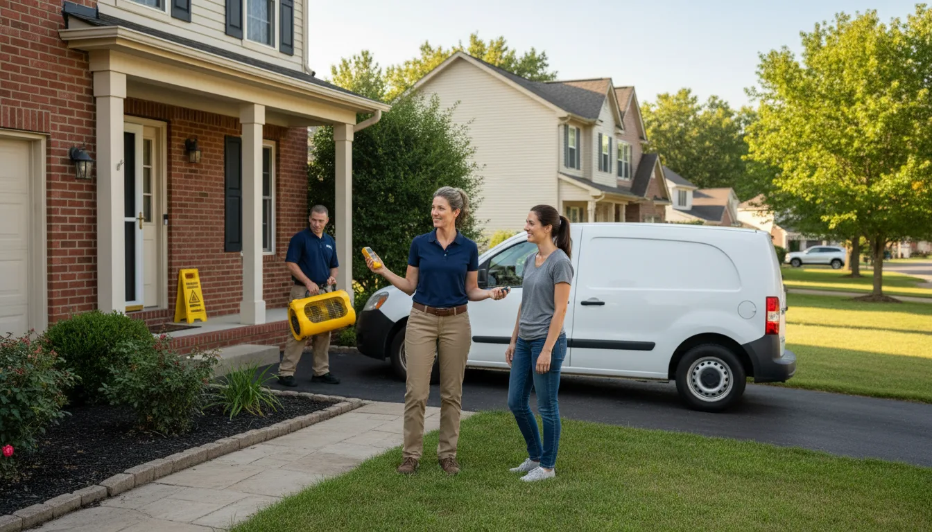 Residential water damage restoration in Rockvale, CO